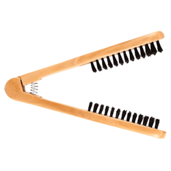 double brush head wooden hair comb anti static styling tool
