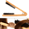 Double Brush Head Wooden Hair Comb Anti Static Styling Tool 2