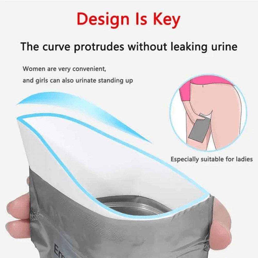 Portable Car Emergency Urine Bag Disposable Travel Toilet 0