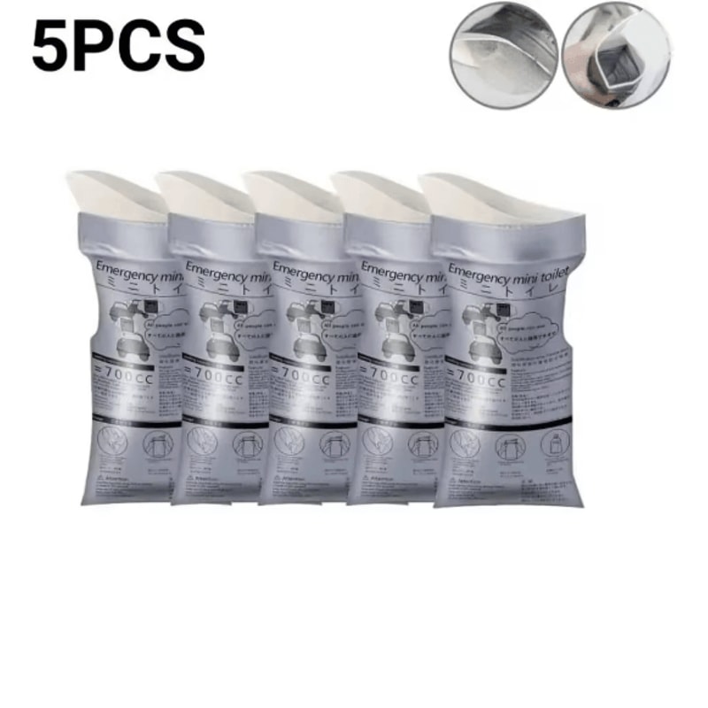 Portable Car Emergency Urine Bag Disposable Travel Toilet 3