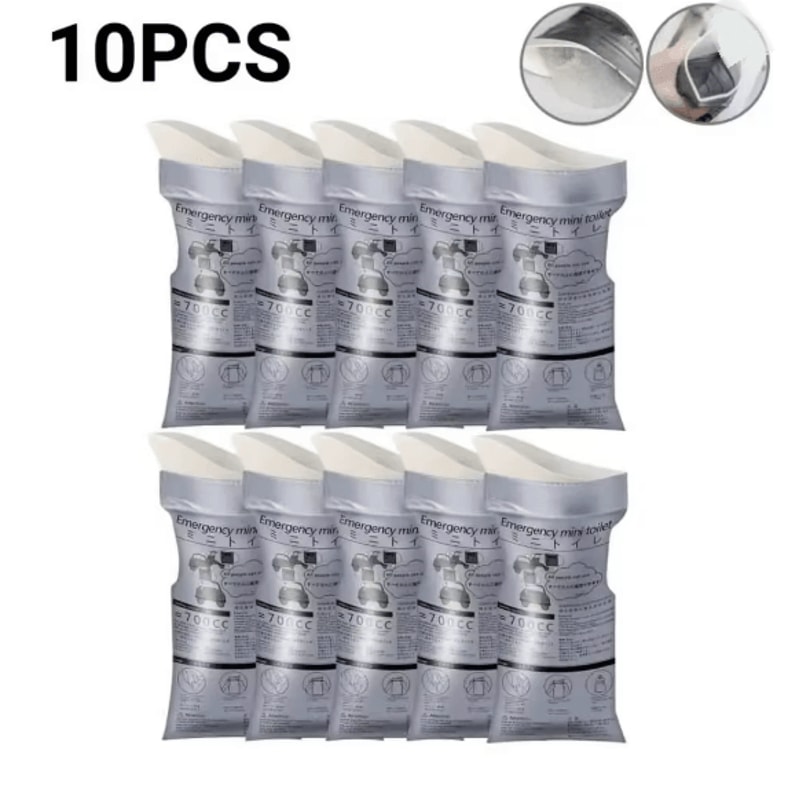 Portable Car Emergency Urine Bag Disposable Travel Toilet 6