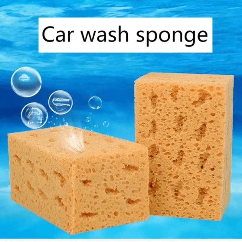 Large Honeycomb Car Wash Sponge Block For Auto And Motorcycle Cleaning 0
