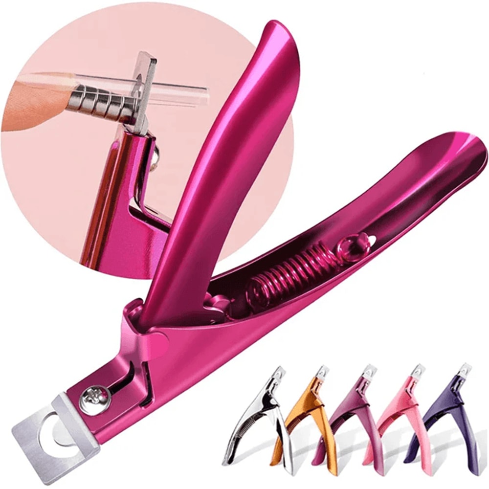 Professional False Nail Clippers Acrylic Nail Trimmer Tool 0