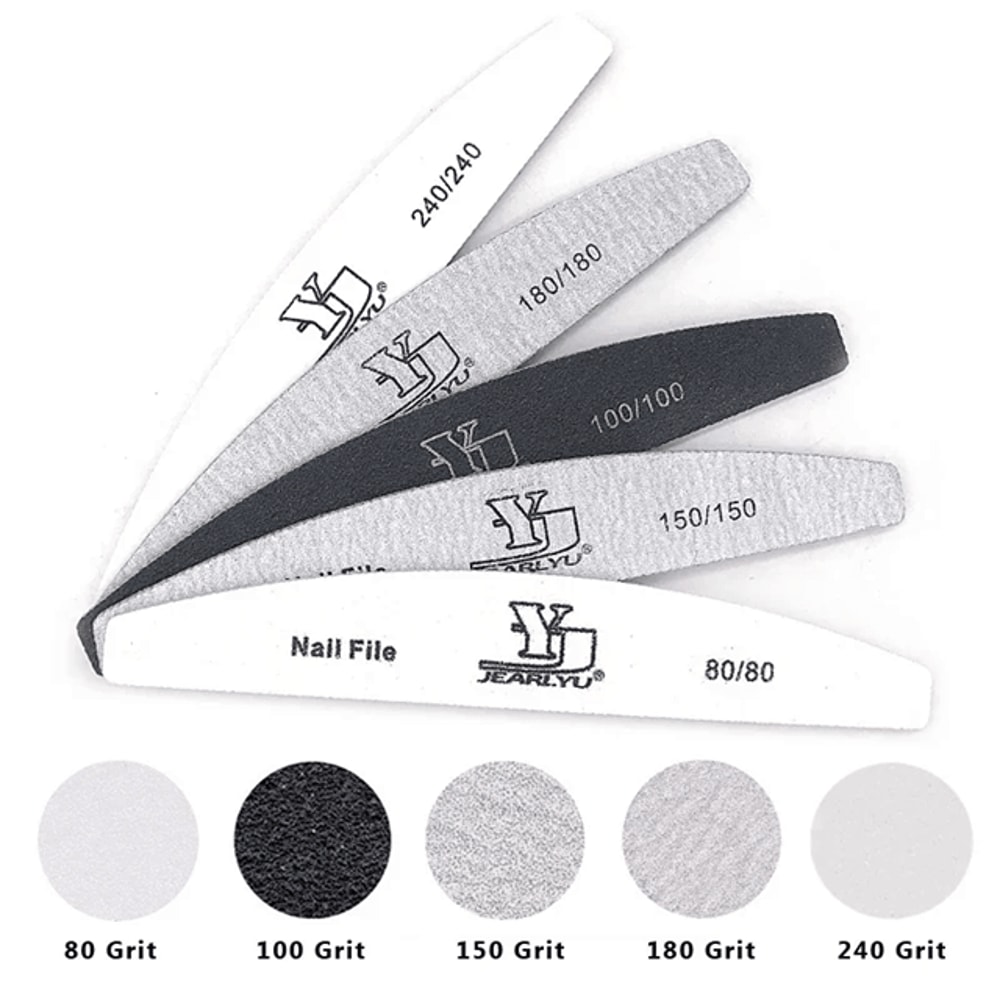 Professional Nail File Set Multi Grit Sandpaper Manicure Tools 5 Piece 1