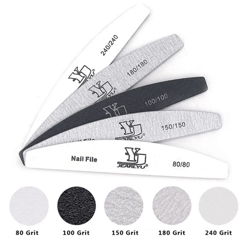 Professional Nail File Set Multi Grit Sandpaper Manicure Tools 5 Piece 1