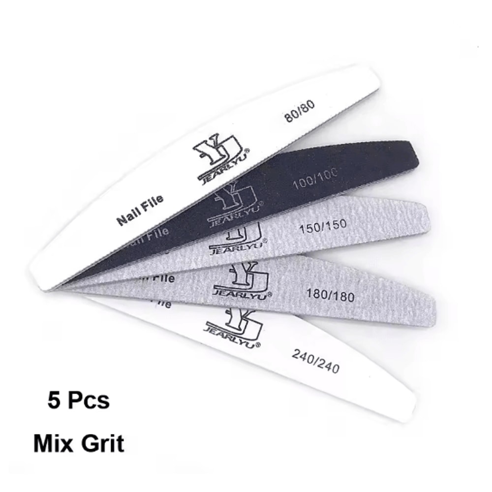 Professional Nail File Set Multi Grit Sandpaper Manicure Tools 5 Piece 5
