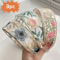 Elegant Chiffon Floral Headband Embroidered Hair Scarf For Women 3