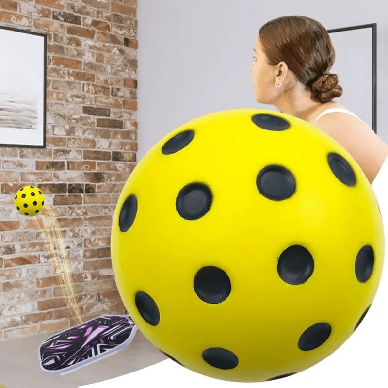 Silent Pickleball Foam Practice Ball Low Noise Indoor Training 3