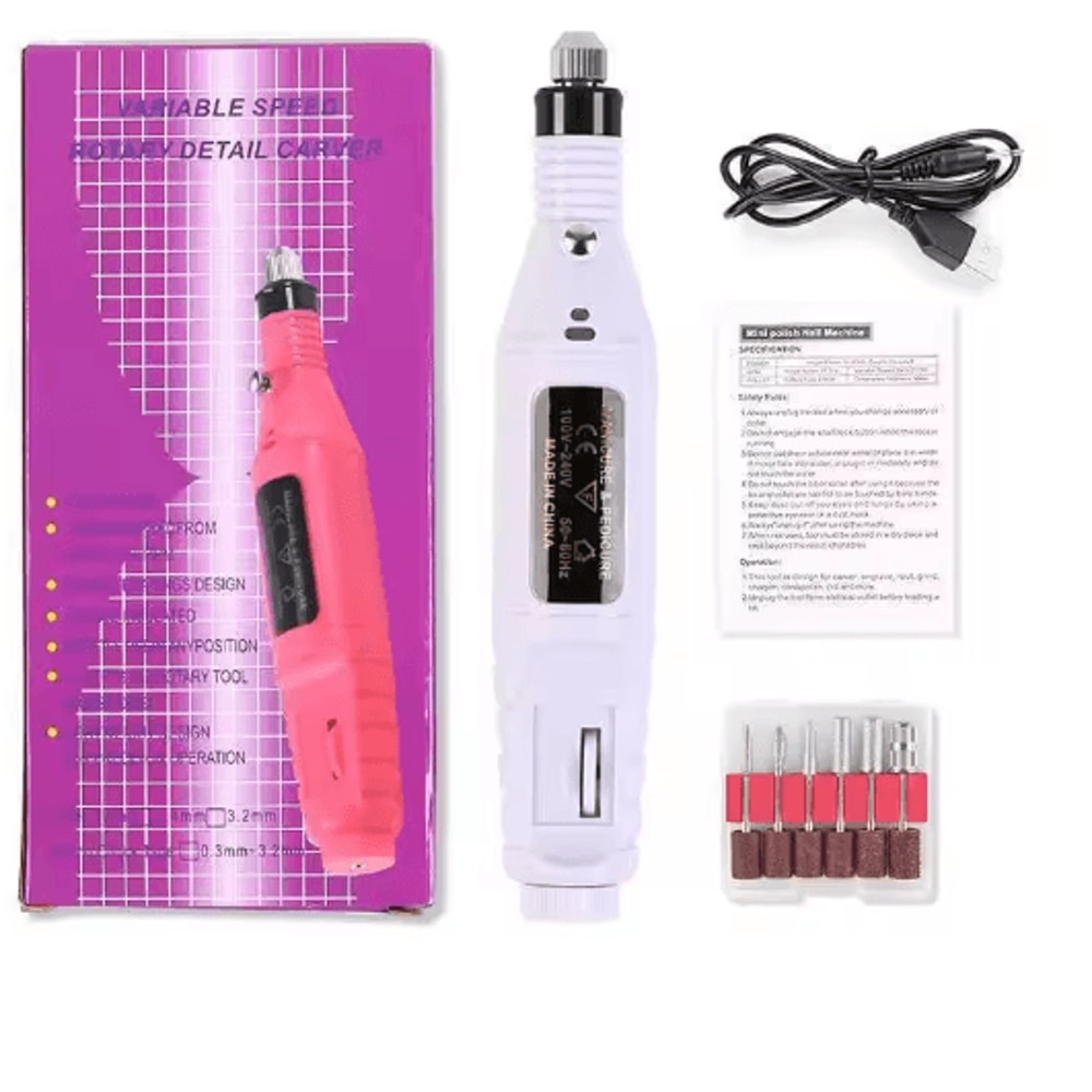 Professional Electric Nail Drill Polisher Set For Manicure And Pedicure 3