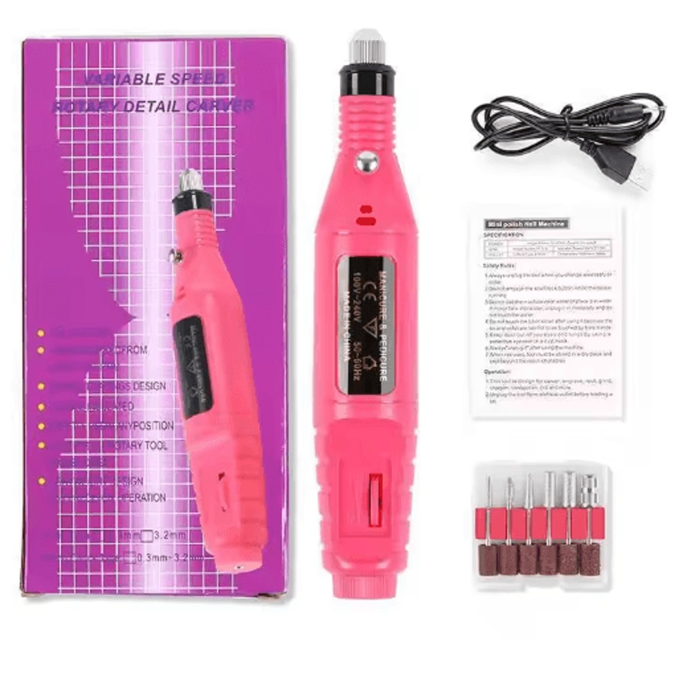 Professional Electric Nail Drill Polisher Set For Manicure And Pedicure 4