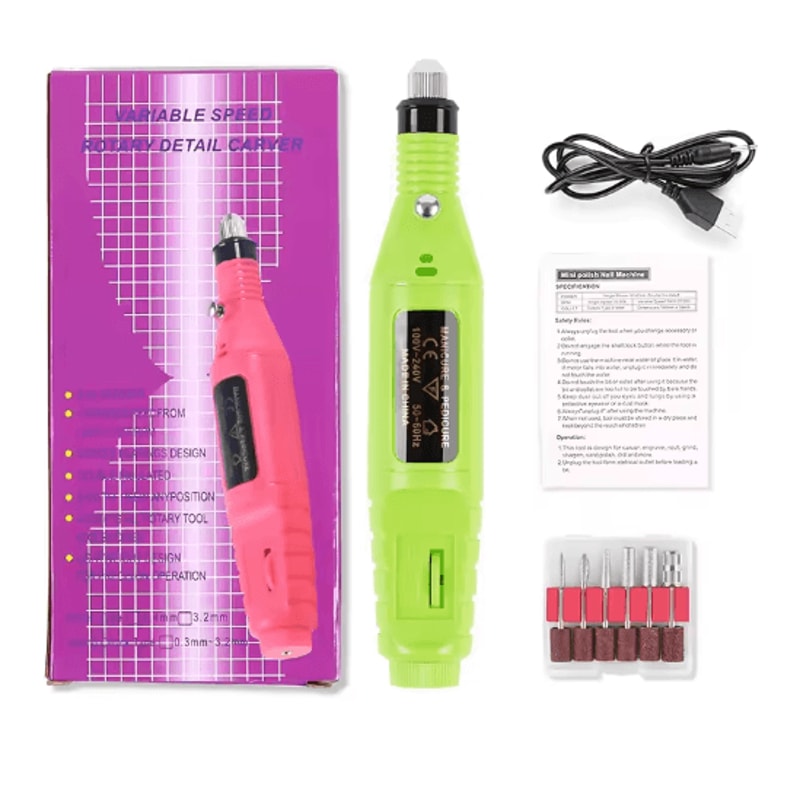 Professional Electric Nail Drill Polisher Set For Manicure And Pedicure 5