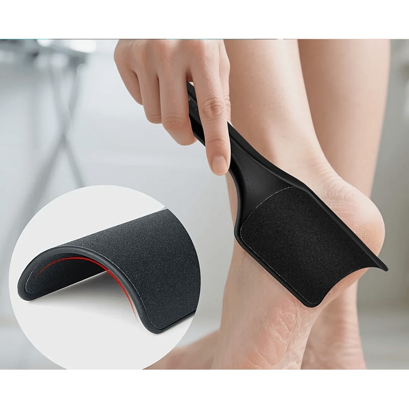 Double Sided Curved Foot Scrub Board Professional Dead Skin Remover 0