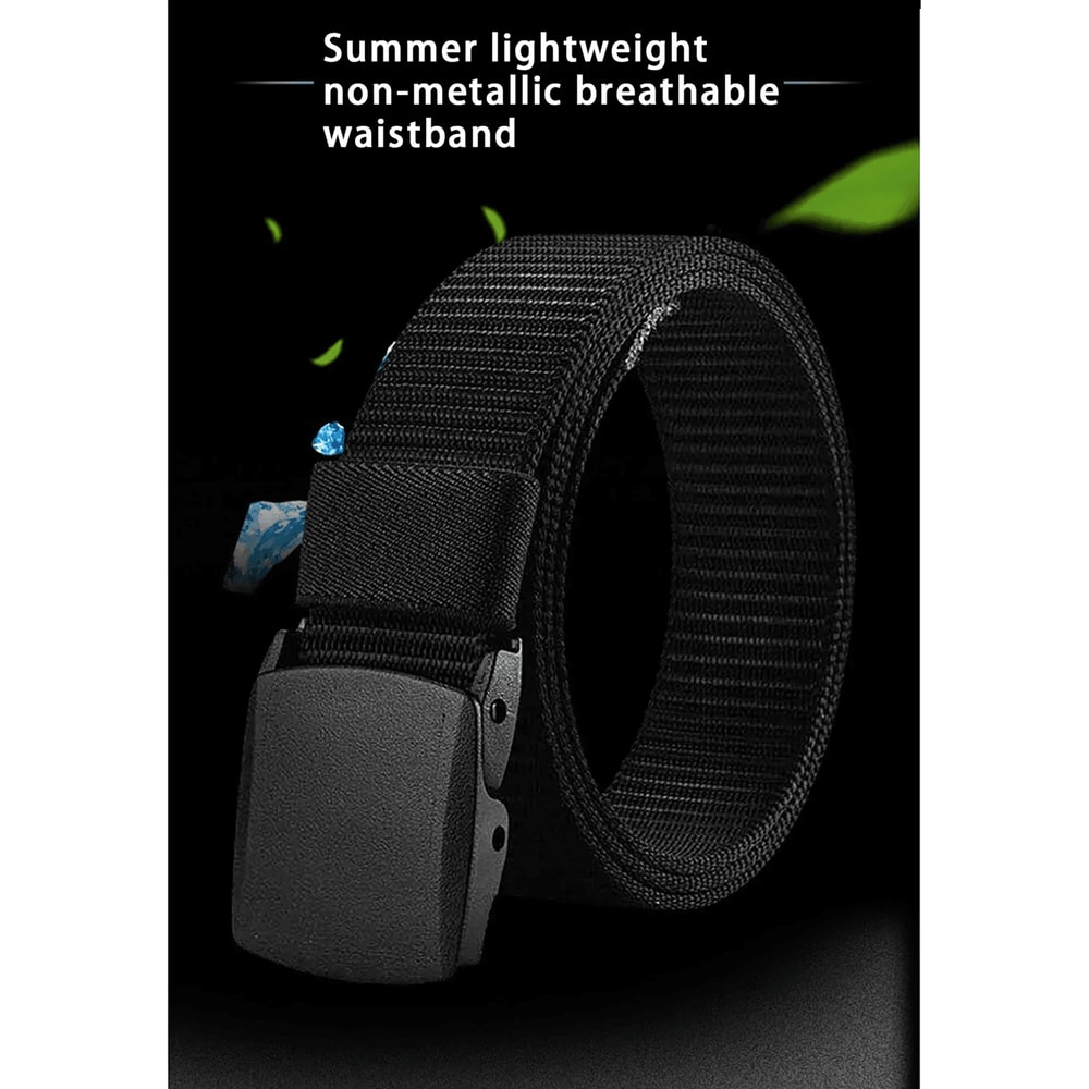 Nylon Tactical Belt Automatic Buckle Lightweight Non Metal Belt 0