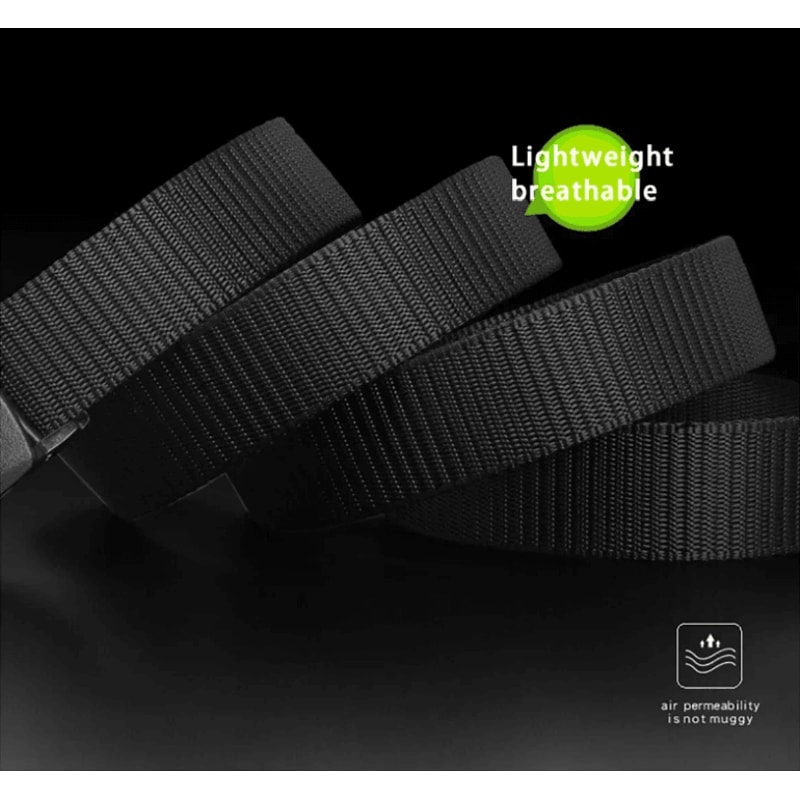 Nylon Tactical Belt Automatic Buckle Lightweight Non Metal Belt 1