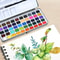 watercolor gift set with travel box