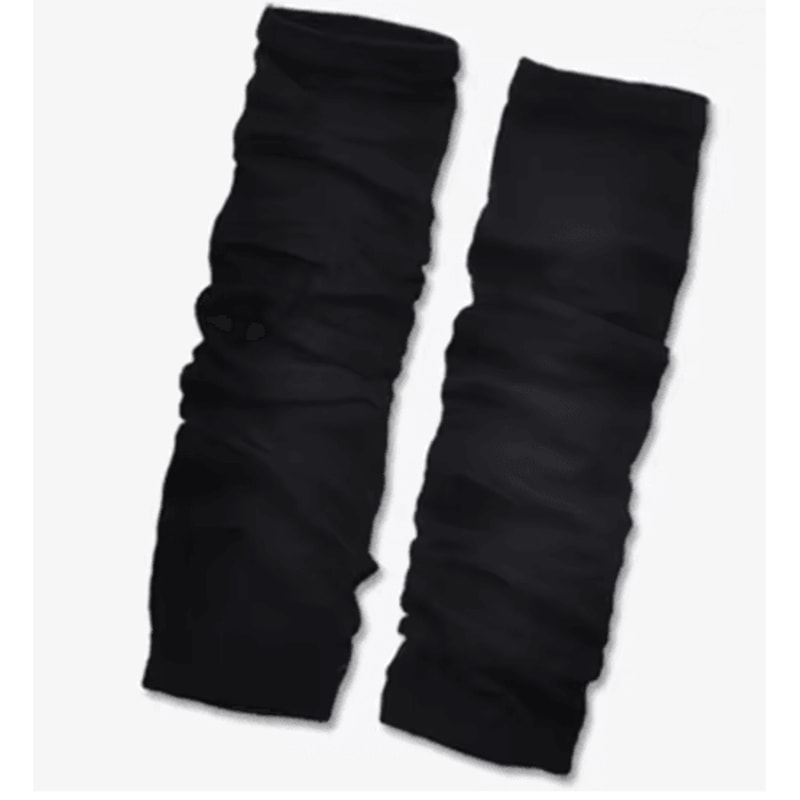 Knitted Long Fingerless Gloves Warm Arm Warmers 2