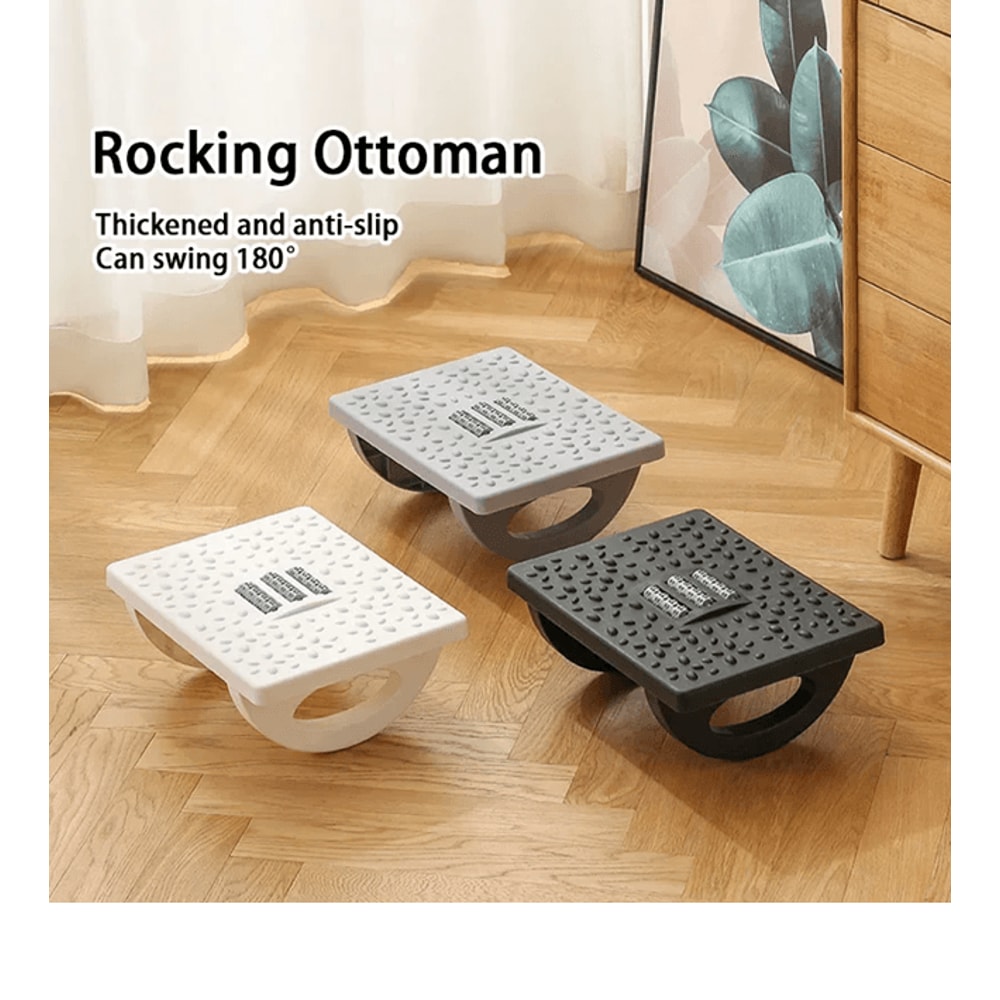 Ergonomic Under Desk Foot Rest With Massage Rollers Portable Foot Stool 0