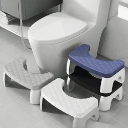 waterproof toilet foot stool ergonomic squat stool for bathroom comfort