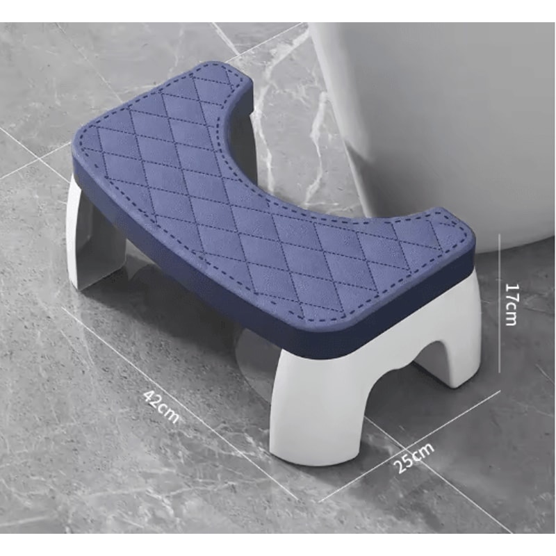 Waterproof Toilet Foot Stool Ergonomic Squat Stool For Bathroom Comfort 3