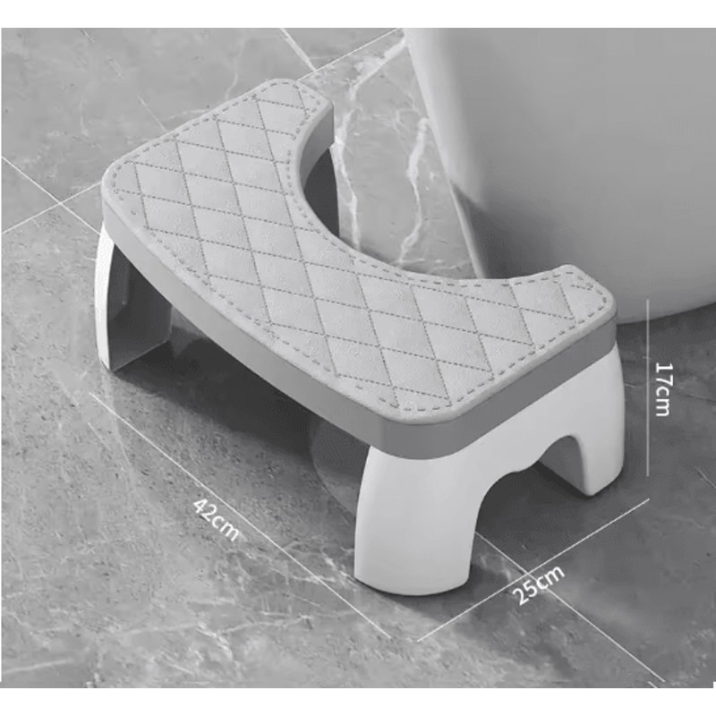Waterproof Toilet Foot Stool Ergonomic Squat Stool For Bathroom Comfort 4
