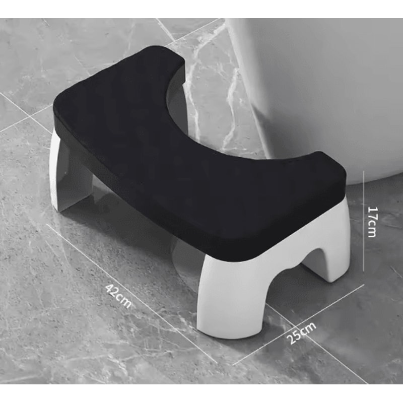 Waterproof Toilet Foot Stool Ergonomic Squat Stool For Bathroom Comfort 5