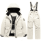 kids waterproof ski outfit in snow