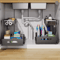 SlideStore Under Sink Organizer 2 Tier Pull Out Cabinet Basket 1