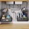 SlideStore Under Sink Organizer 2 Tier Pull Out Cabinet Basket 1