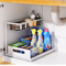 SlideStore Under Sink Organizer 2 Tier Pull Out Cabinet Basket 5