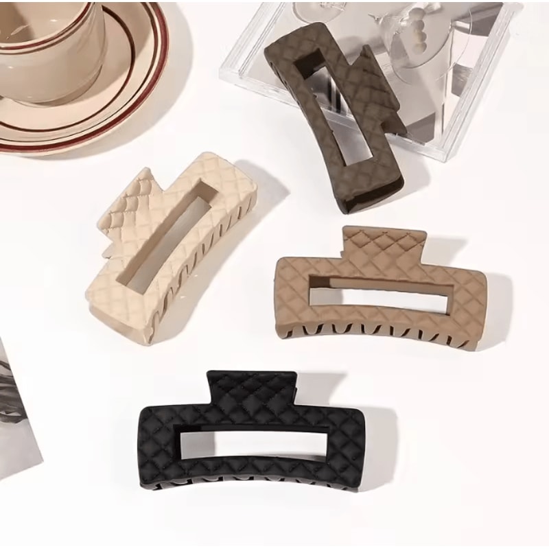 HoldEase Large Hair Claw Clips Strong Grip Set For Women 0