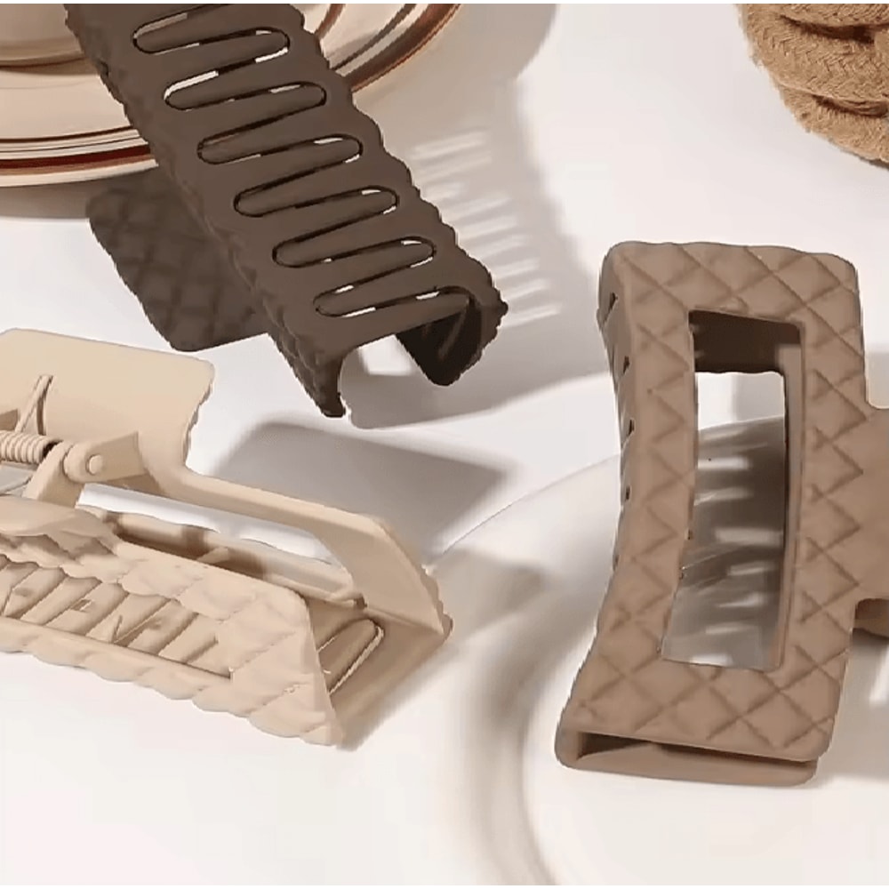 HoldEase Large Hair Claw Clips Strong Grip Set For Women 1