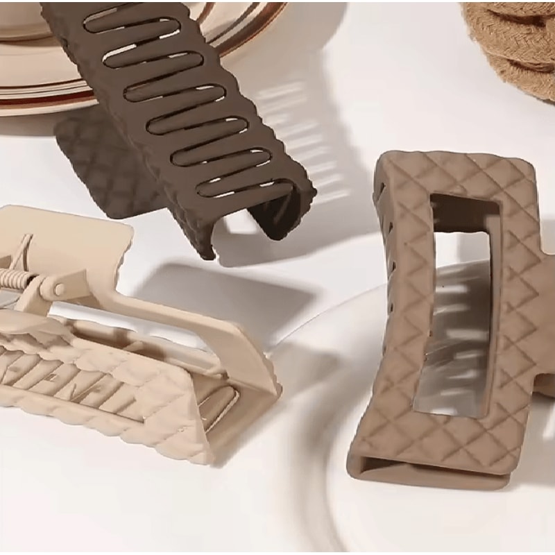 HoldEase Large Hair Claw Clips Strong Grip Set For Women 1