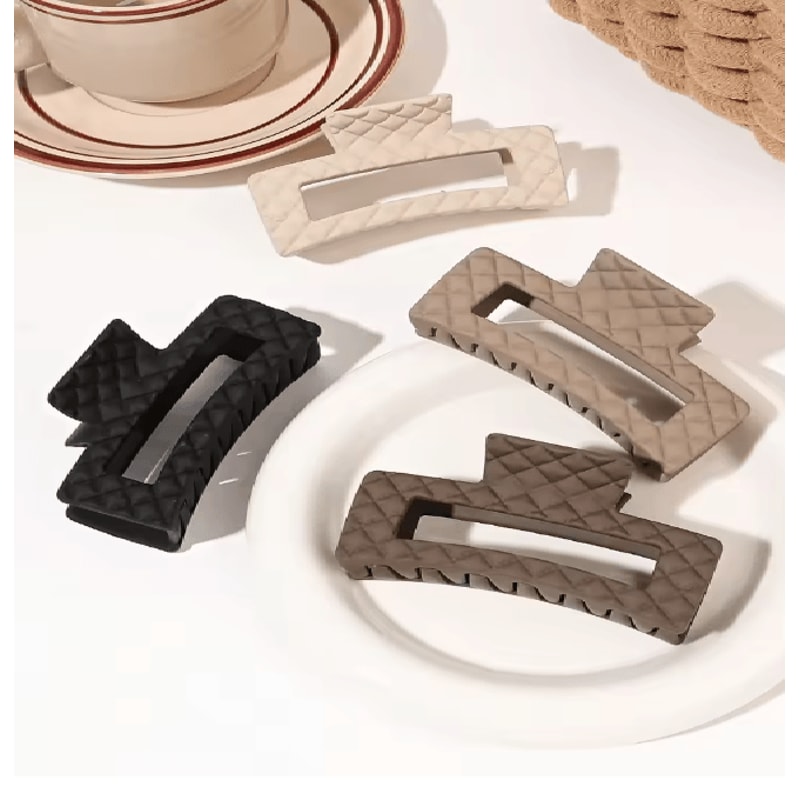 HoldEase Large Hair Claw Clips Strong Grip Set For Women 4