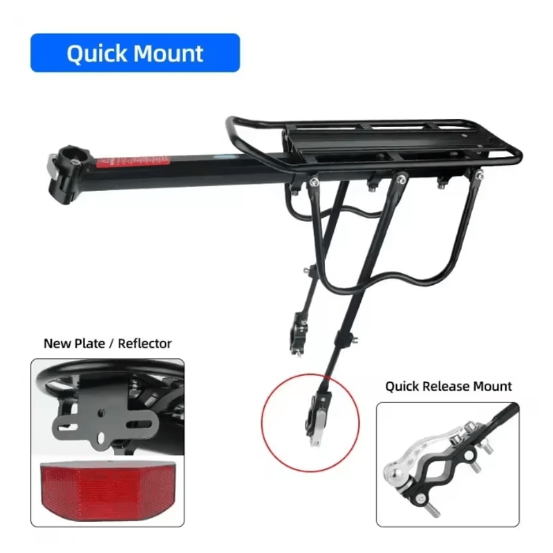 TrailCarry Bike Luggage Rack Rear Bag Support For Mountain And Fat Bikes 3