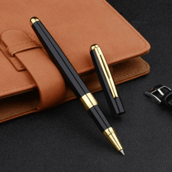 stainless steel business ballpoint pen refillable signature writing pen