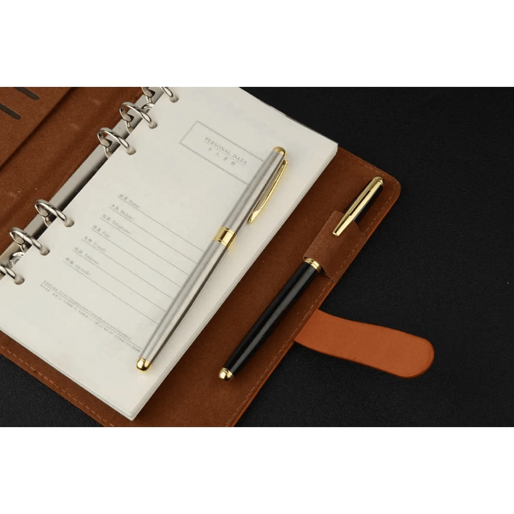 Stainless Steel Business Ballpoint Pen Refillable Signature Writing Pen 1