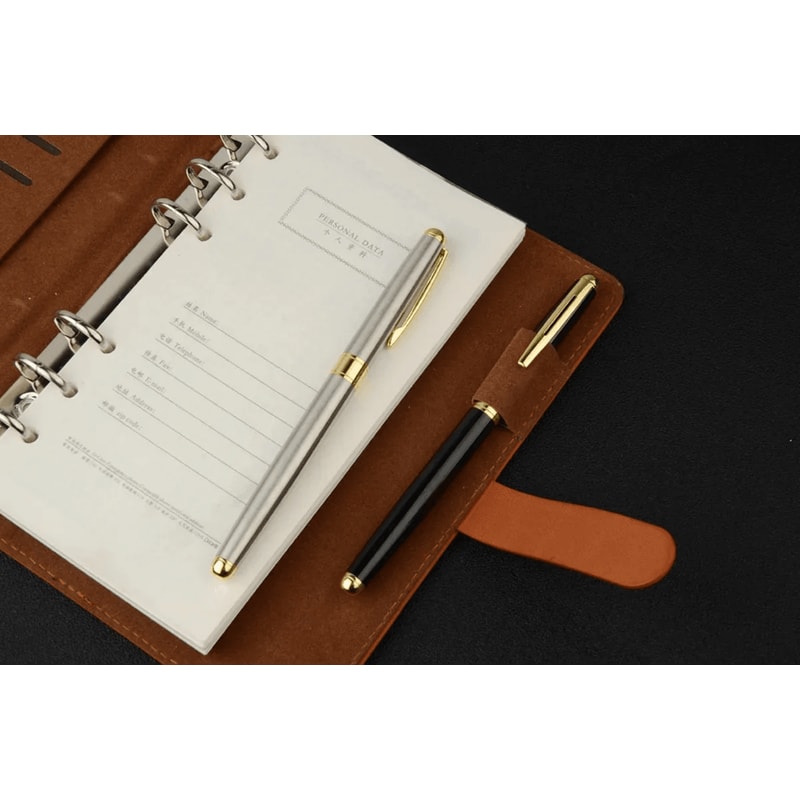 Stainless Steel Business Ballpoint Pen Refillable Signature Writing Pen 1