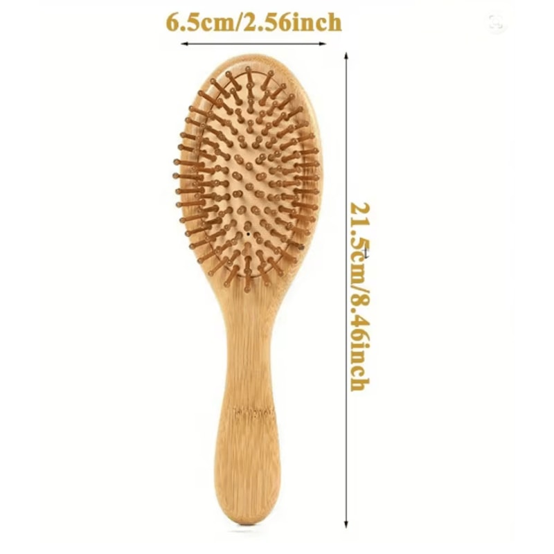 Bamboo Hair Comb Anti Static Wooden Detangling Scalp Massage Comb 5