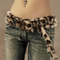 Leopard Print Plush Belt Adjustable Fashion Street Style Accessory 2