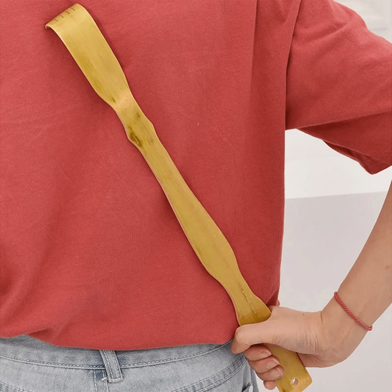 Bamboo Back Scratcher Massage Stick Long Handle Body Massager 3
