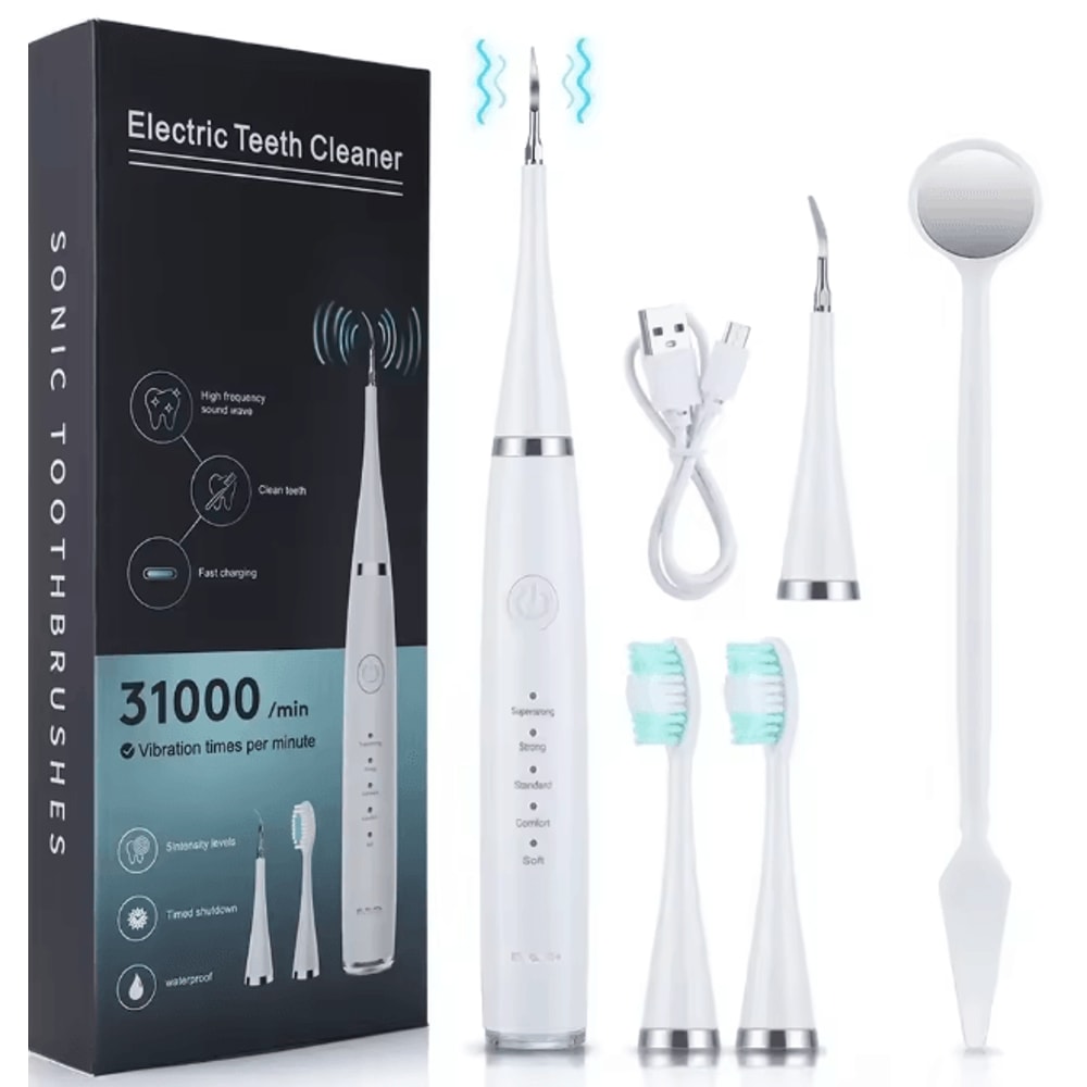 SonicClean Pro Electric Toothbrush 3 In 1 Whitening Oral Care 5