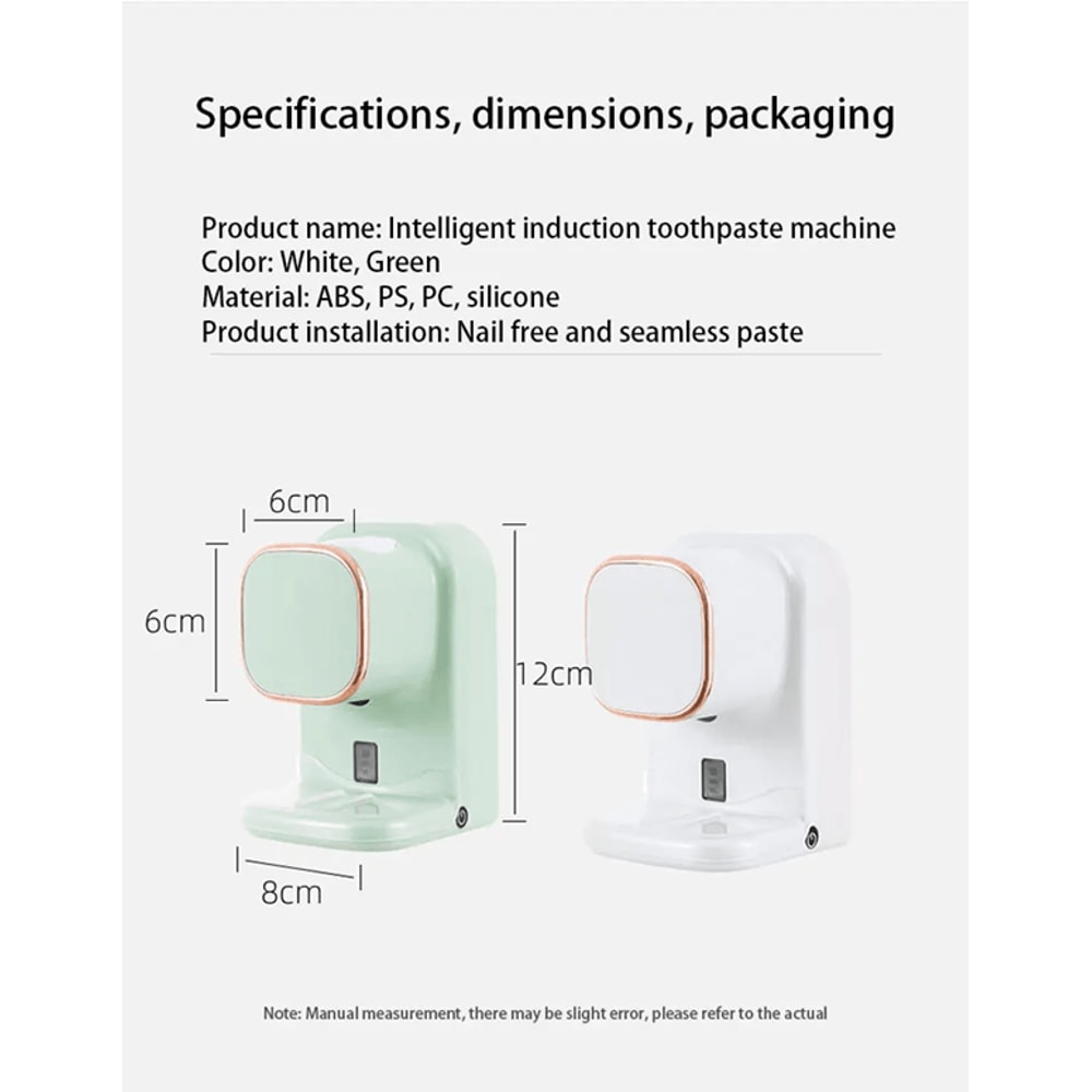 AutoPress Wall Mounted Automatic Toothpaste Dispenser Touch Free Bathroom Use 1