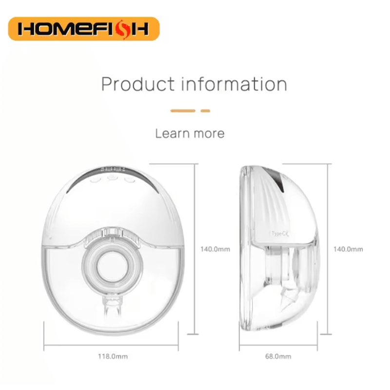 MilkEase Wearable Electric Breast Pump Hands Free Portable Comfort Fit 1