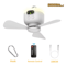 CampBreeze Portable Ceiling Fan Rechargeable Outdoor Camping Fan With LED 6