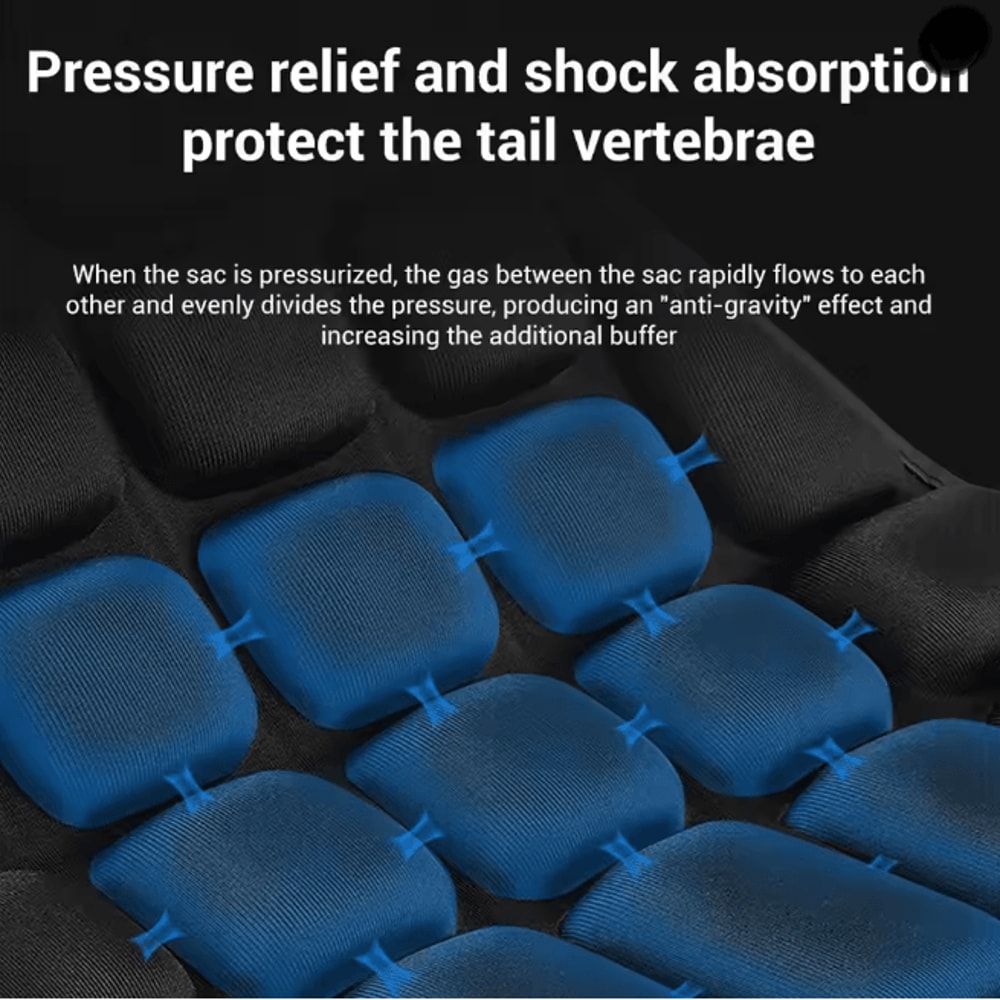 AirRide Universal Motorcycle Seat Cushion Breathable Comfort Pad 1