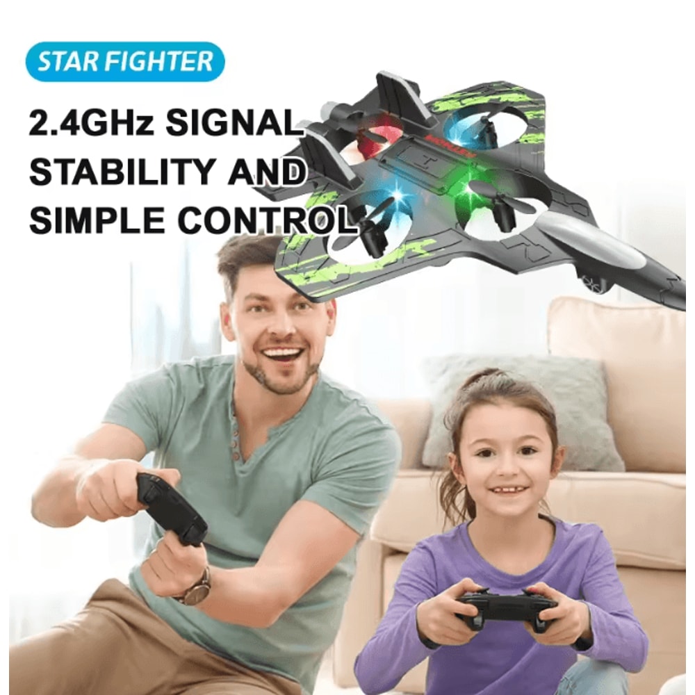 SkyStunt Remote Control Foam Glider LED Electric Aircraft 3