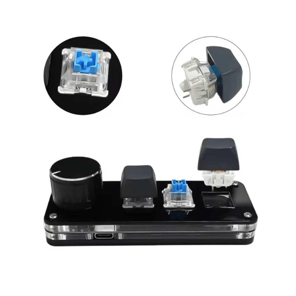 MacroFlow Bluetooth Programmable Macropad 12 Key RGB Custom Keyboard 3