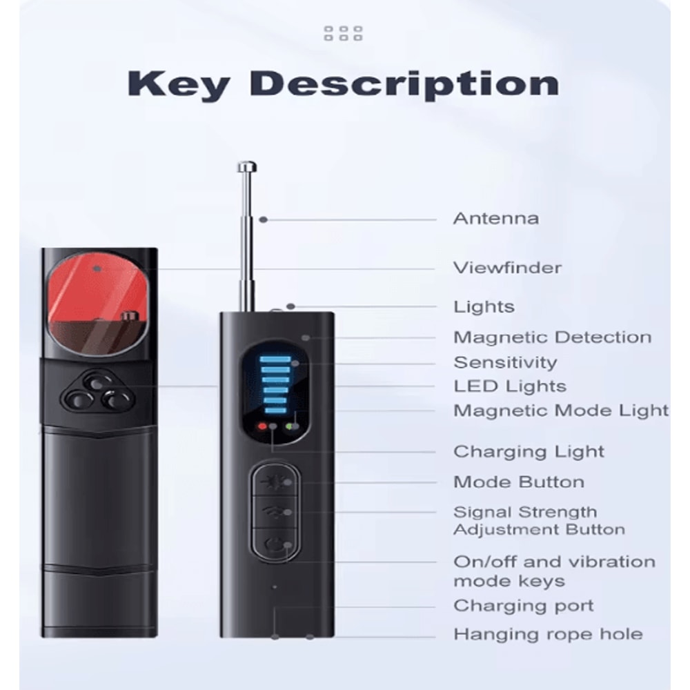 SecureScan Anti Spy Hidden Camera Detector RF Signal Scanner 3