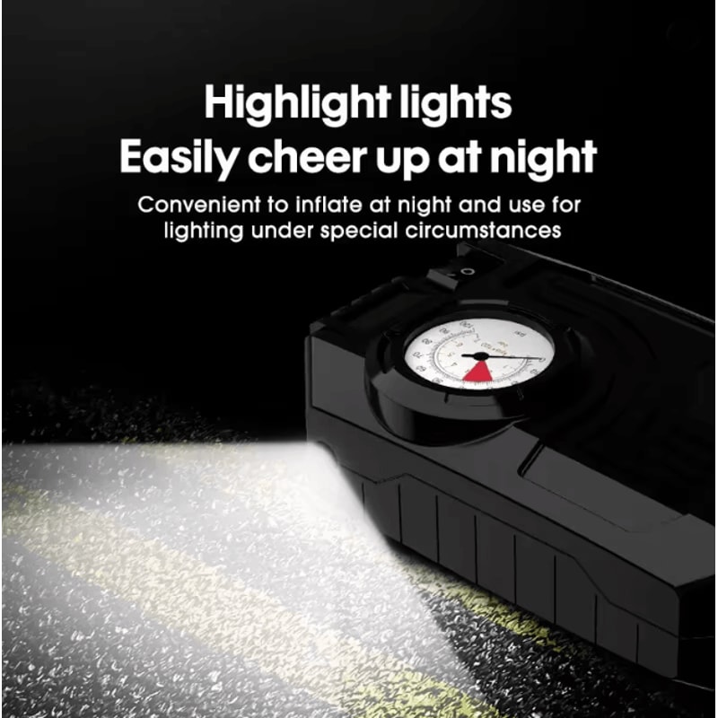 AirSwift Portable Mini Car Air Pump Electric Tire Inflator 4