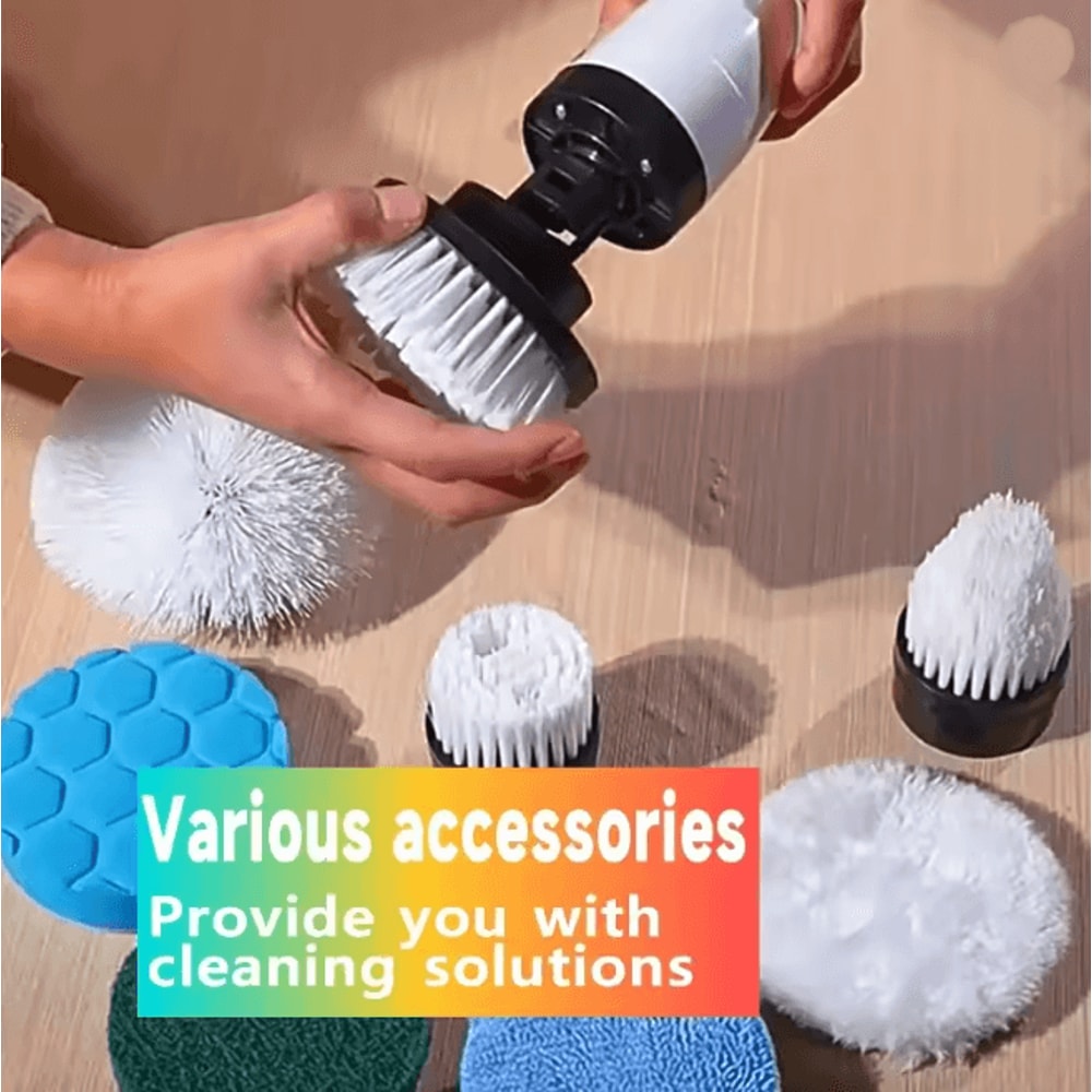 CleanSpin Cordless Electric Spin Scrubber Multipurpose Cleaning Brush 2